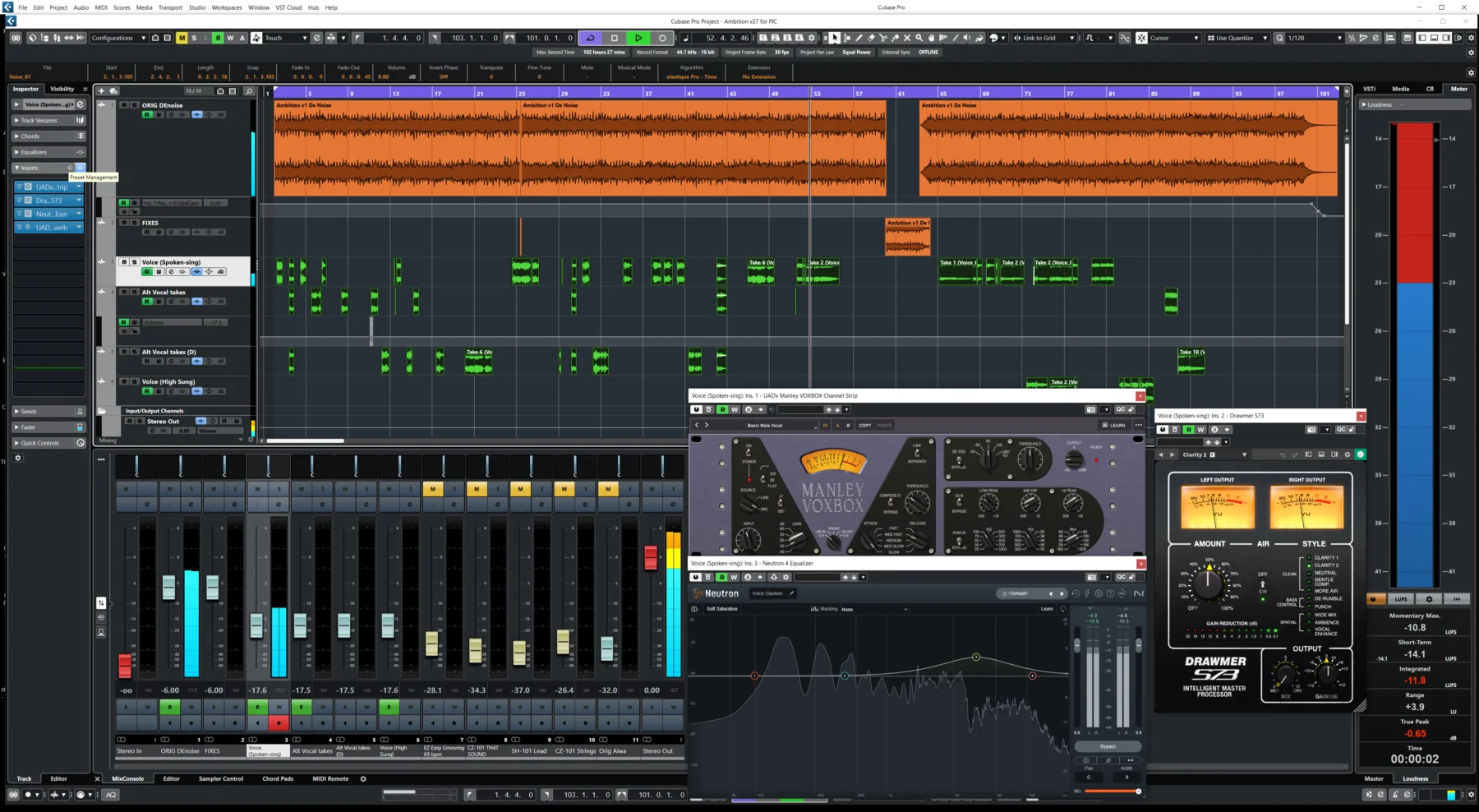 Sync arrangement view for Ambition