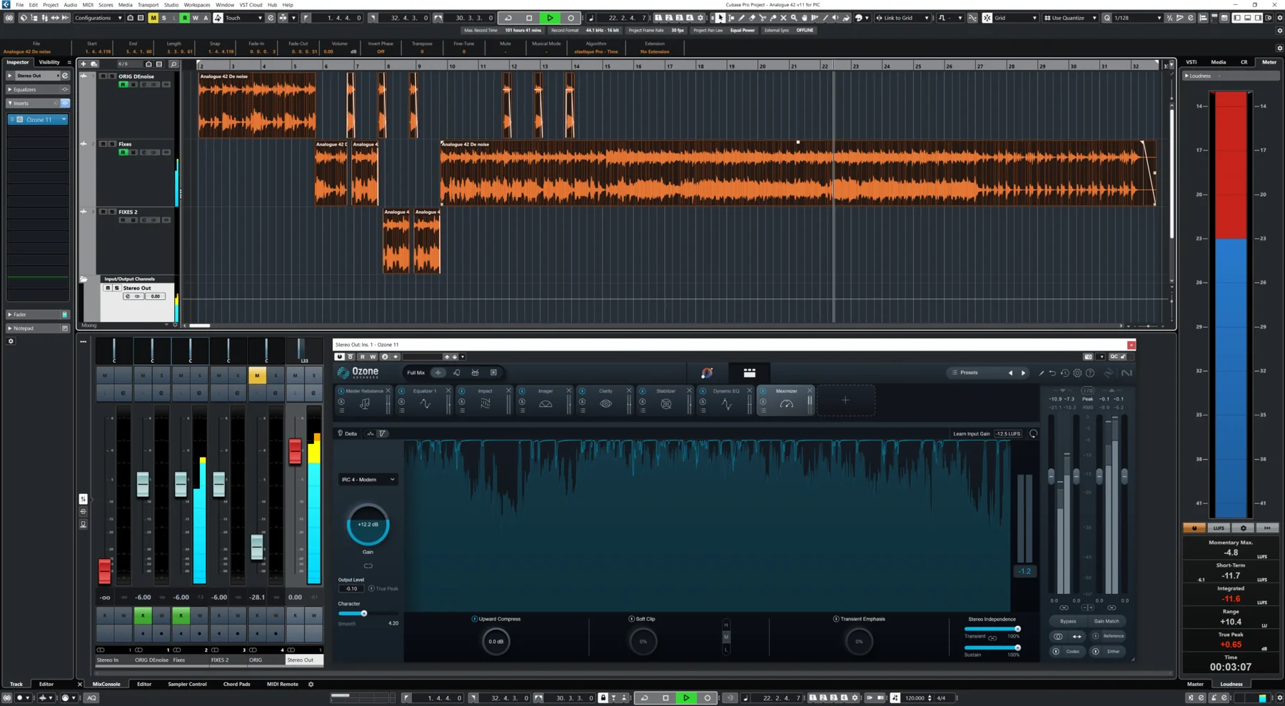 Sync arrangement view for Analogue 42