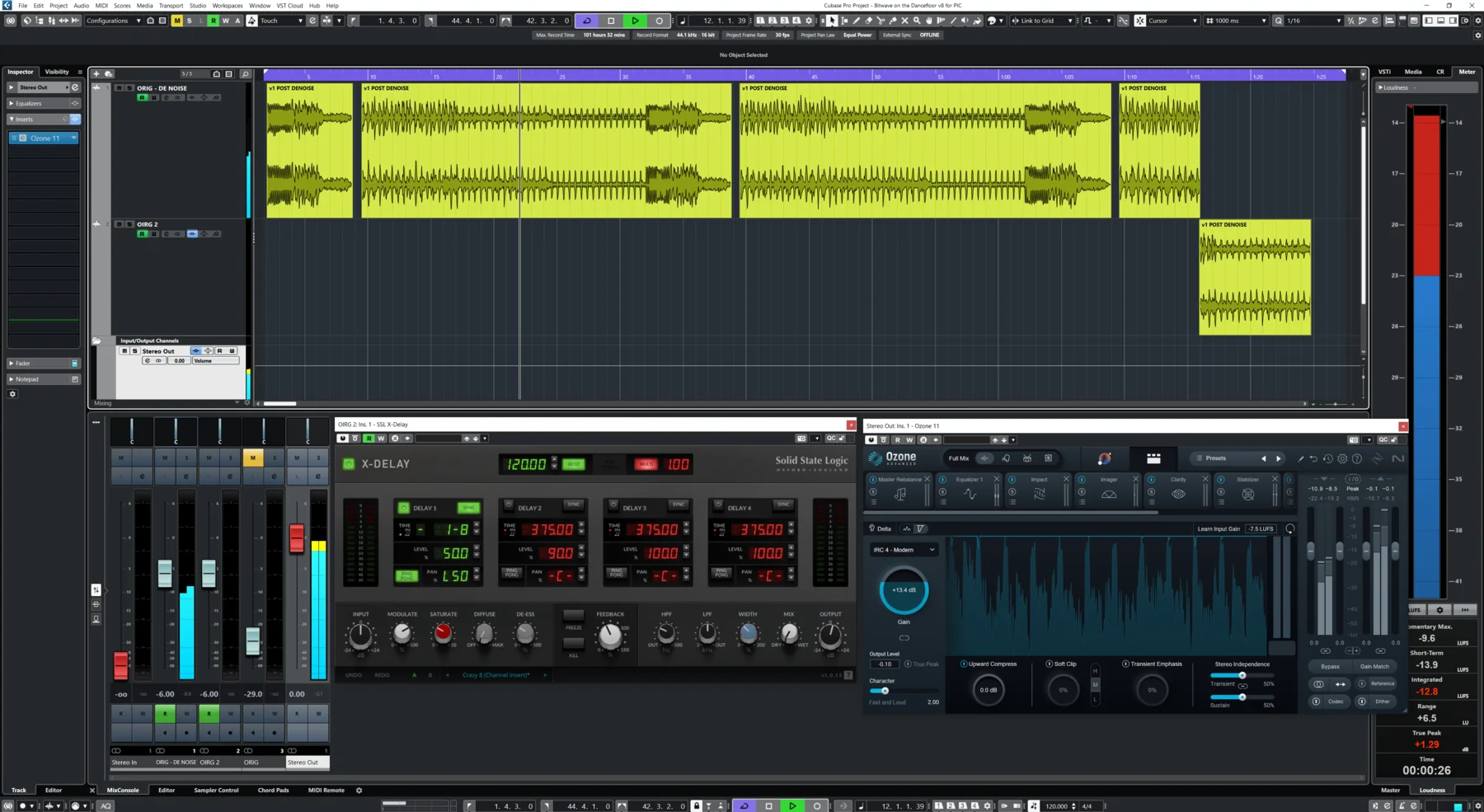 Sync arrangement view for Bitwave on the Dancefloor