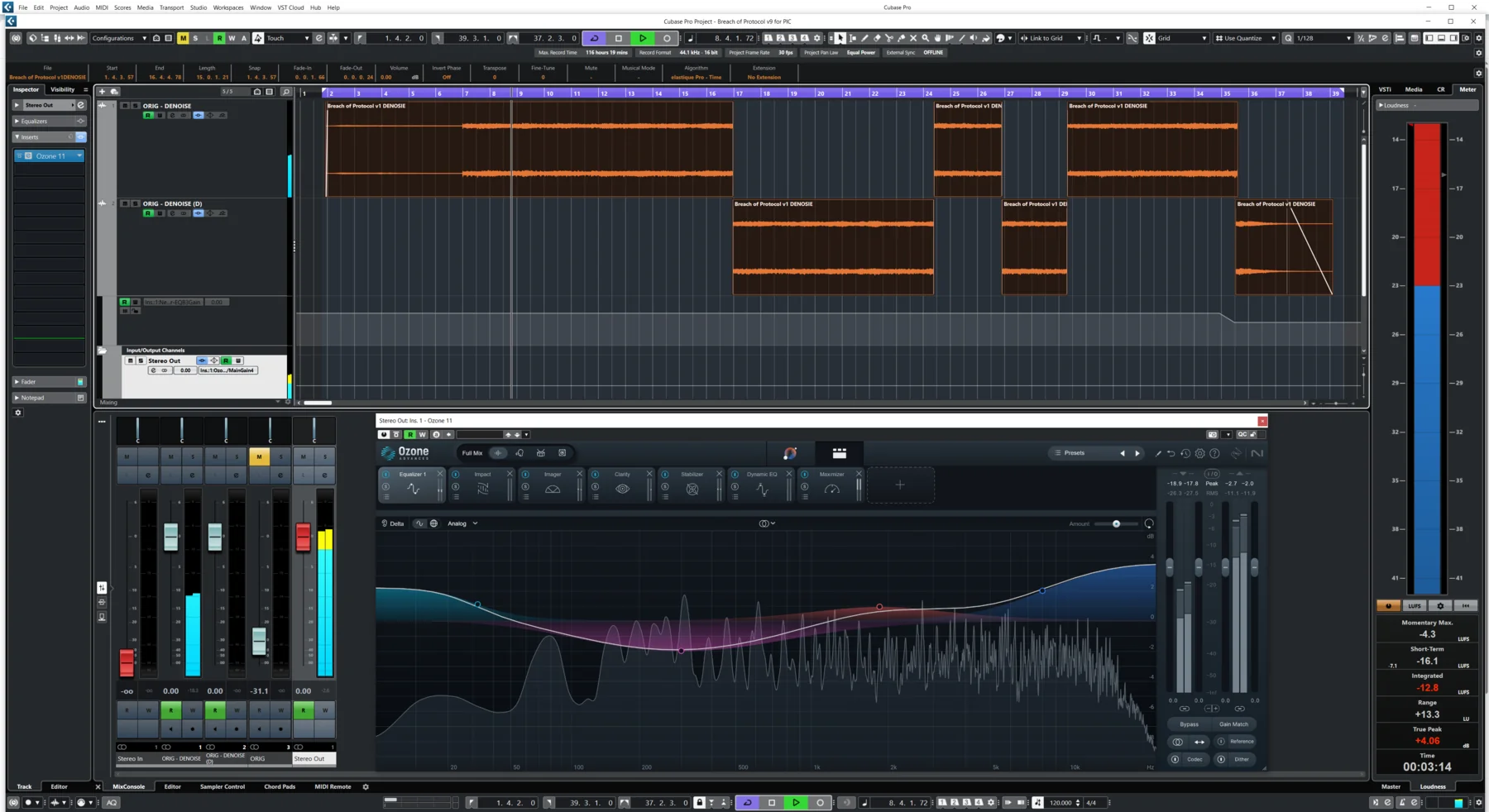Sync arrangement view for Breach of Protocol
