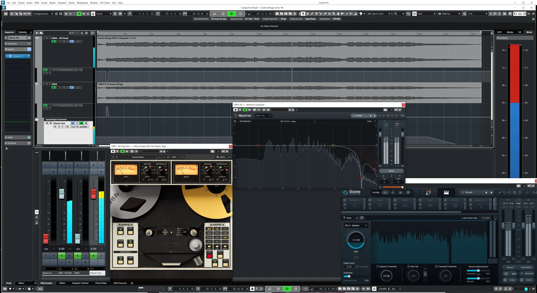 Sync arrangement view for Cosmic Mirage