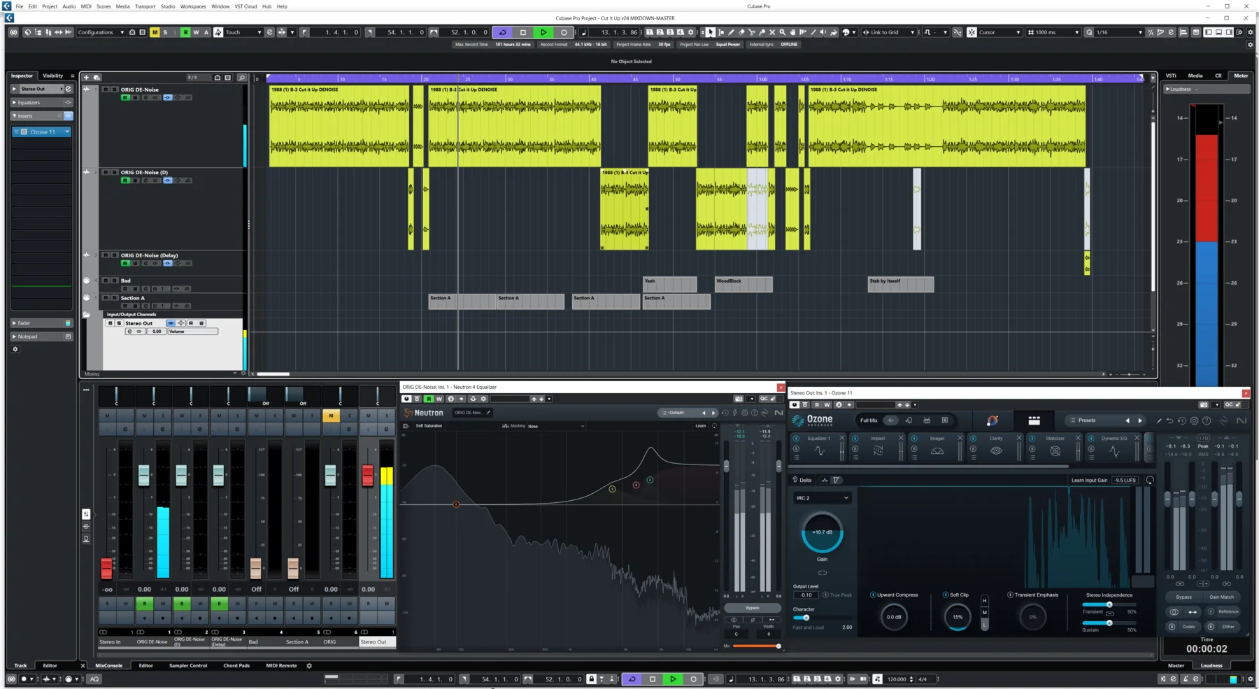 Sync arrangement view for Cut it Up