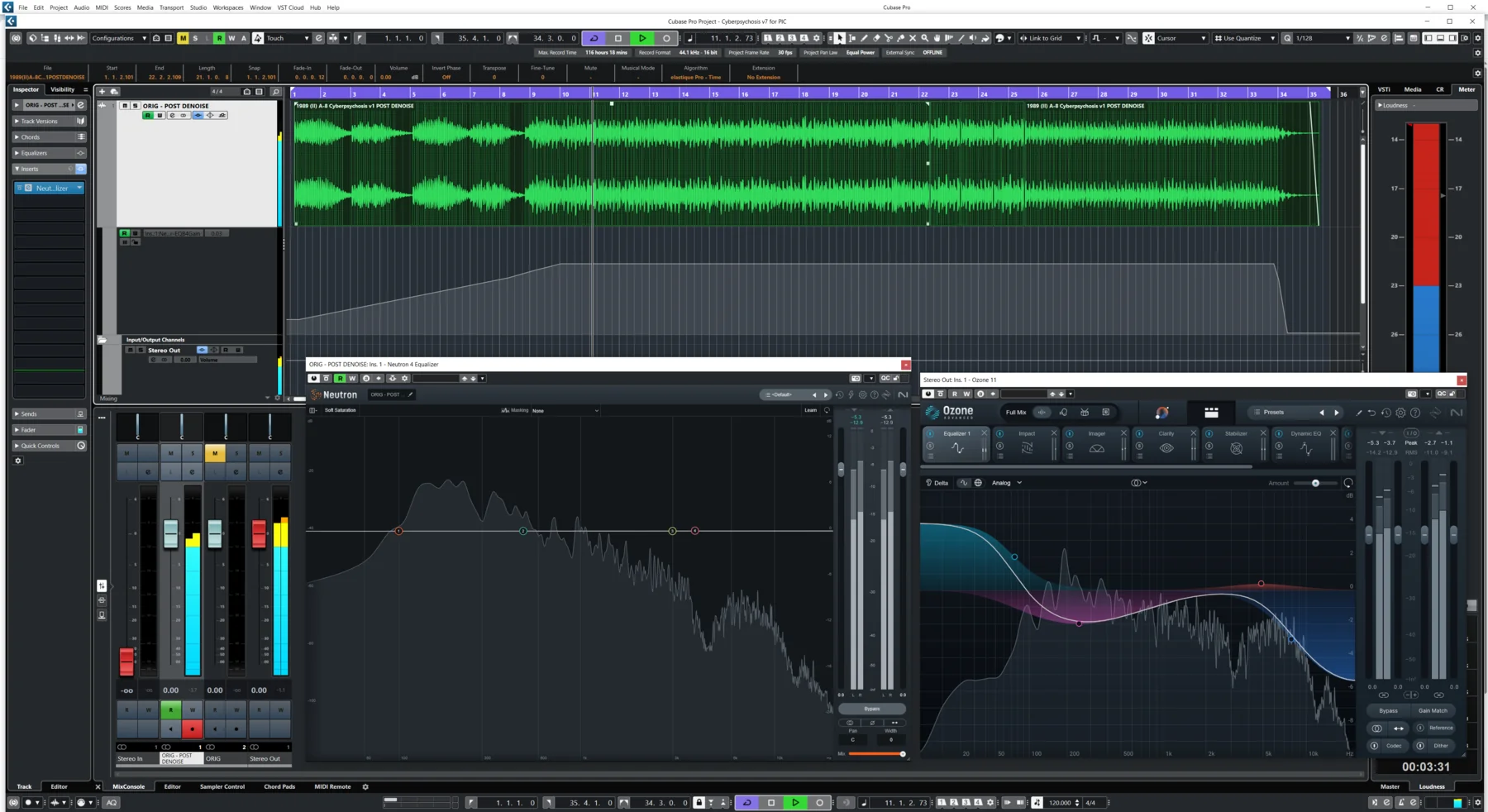 Sync arrangement view for Cyberpsychosis