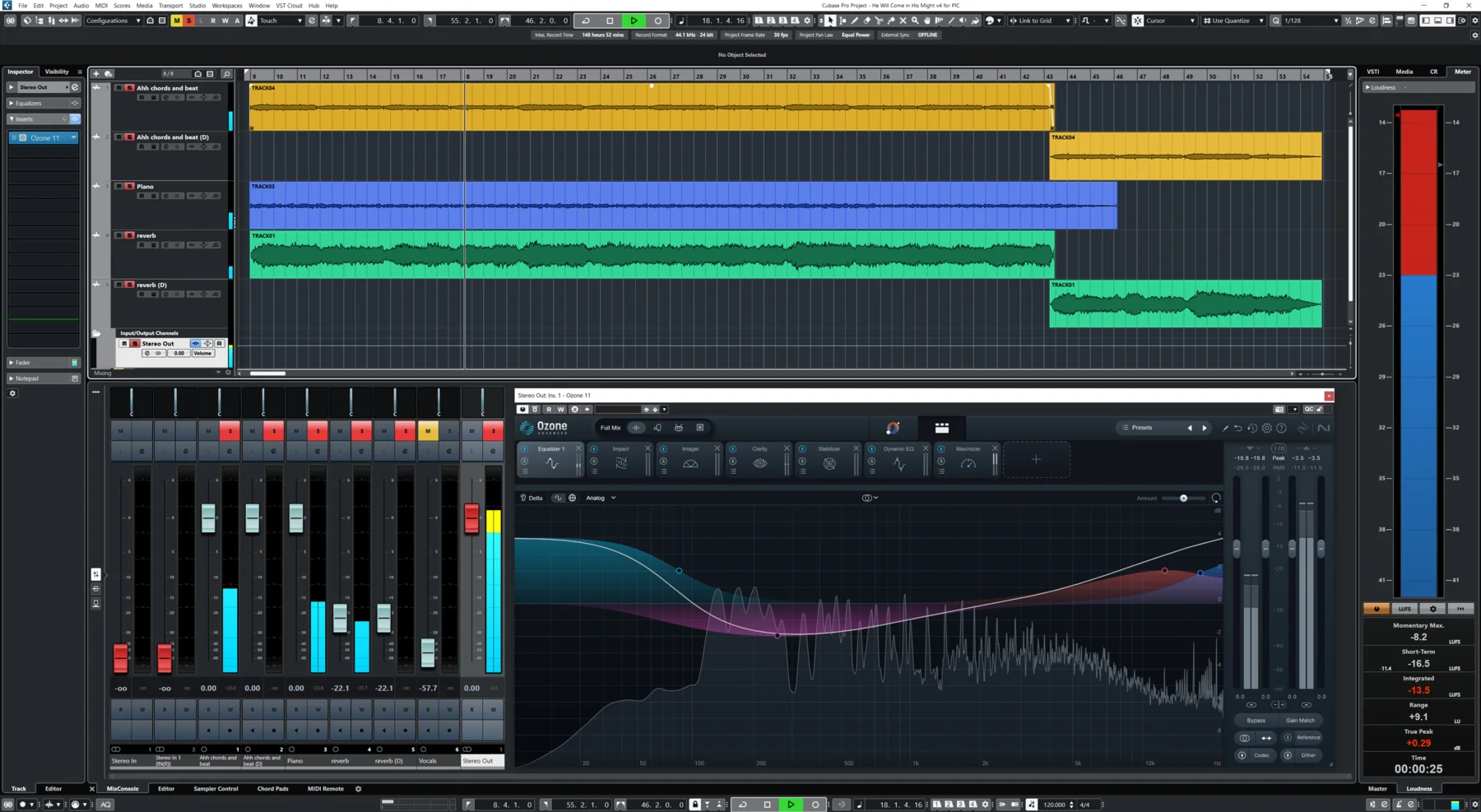 Sync arrangement view for He Will Come in His Might