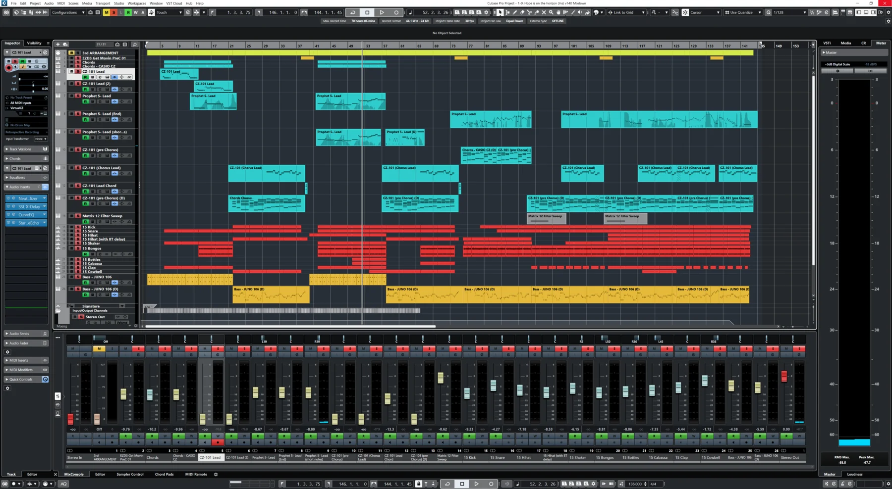 Sync arrangement view for Hope Is on the Horizon (Instrumental)