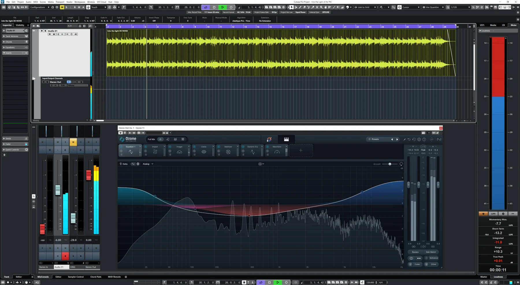 Sync arrangement view for Into the Light