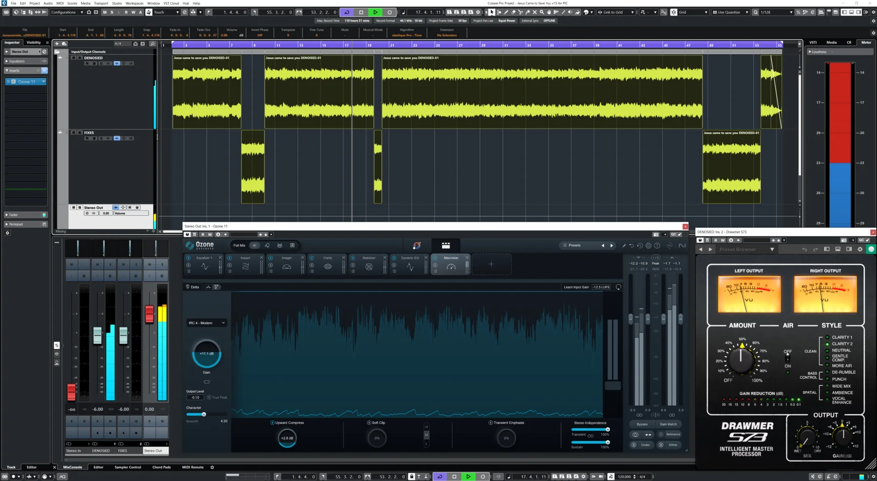 Sync arrangement view for Jesus Came to Save You
