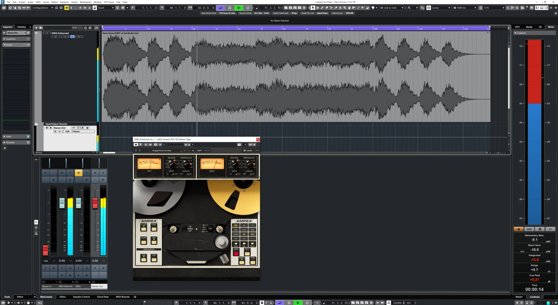 Sync arrangement view for Neon Echoes