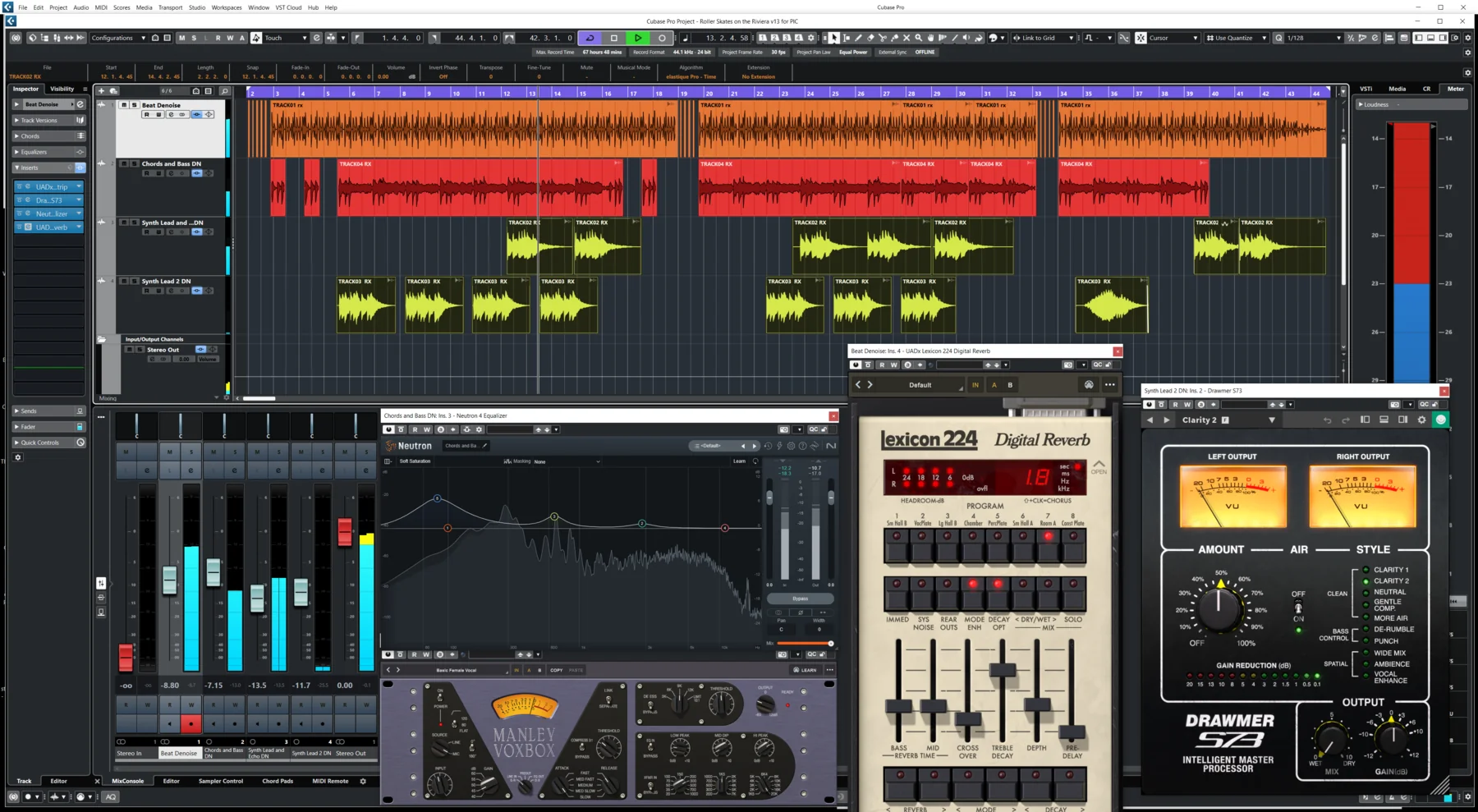 Sync arrangement view for Roller Skates on the Riviera