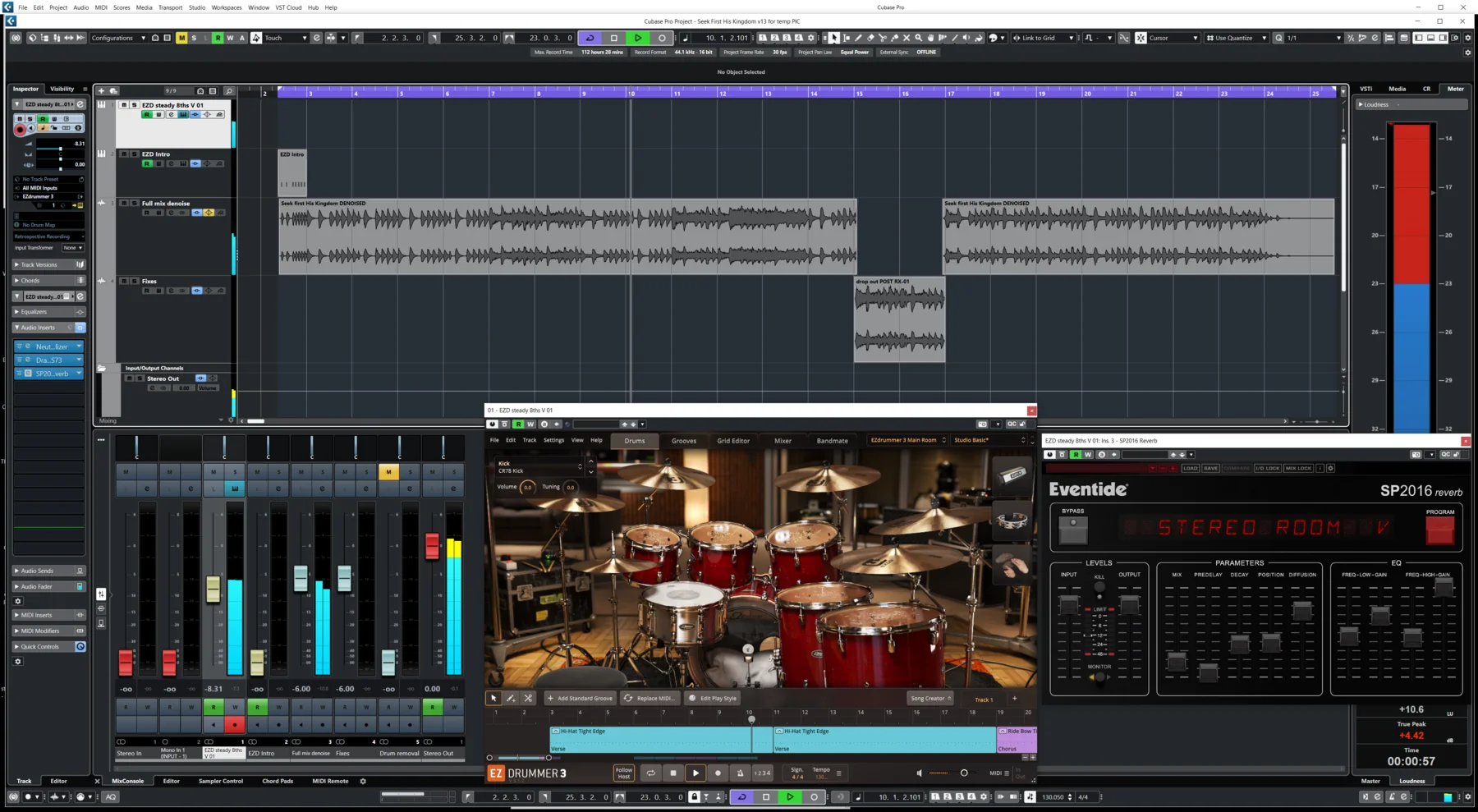 Sync arrangement view for Seek First His Kingdom