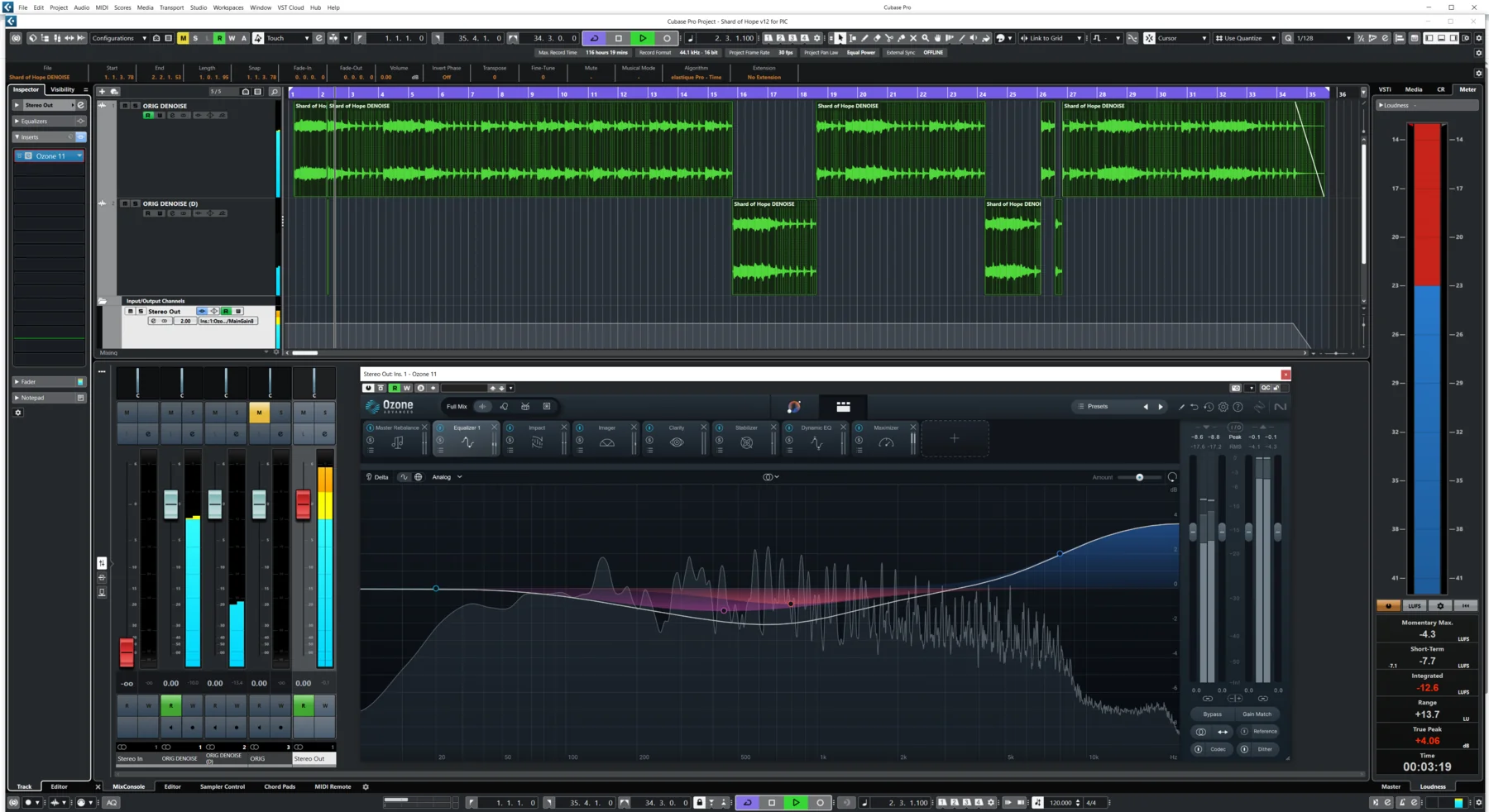 Sync arrangement view for Shard of Hope