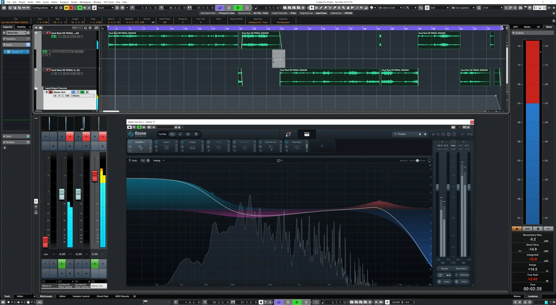 Sync arrangement view for Soul Rest