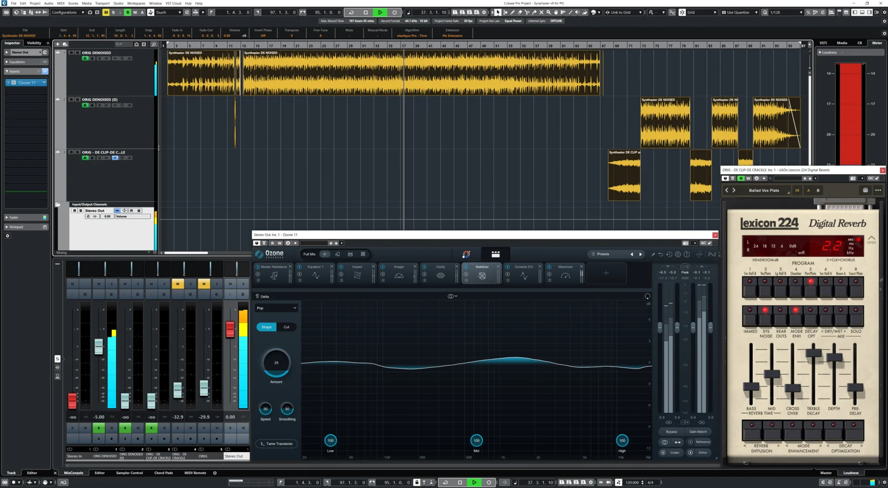 Sync arrangement view for Synphasier