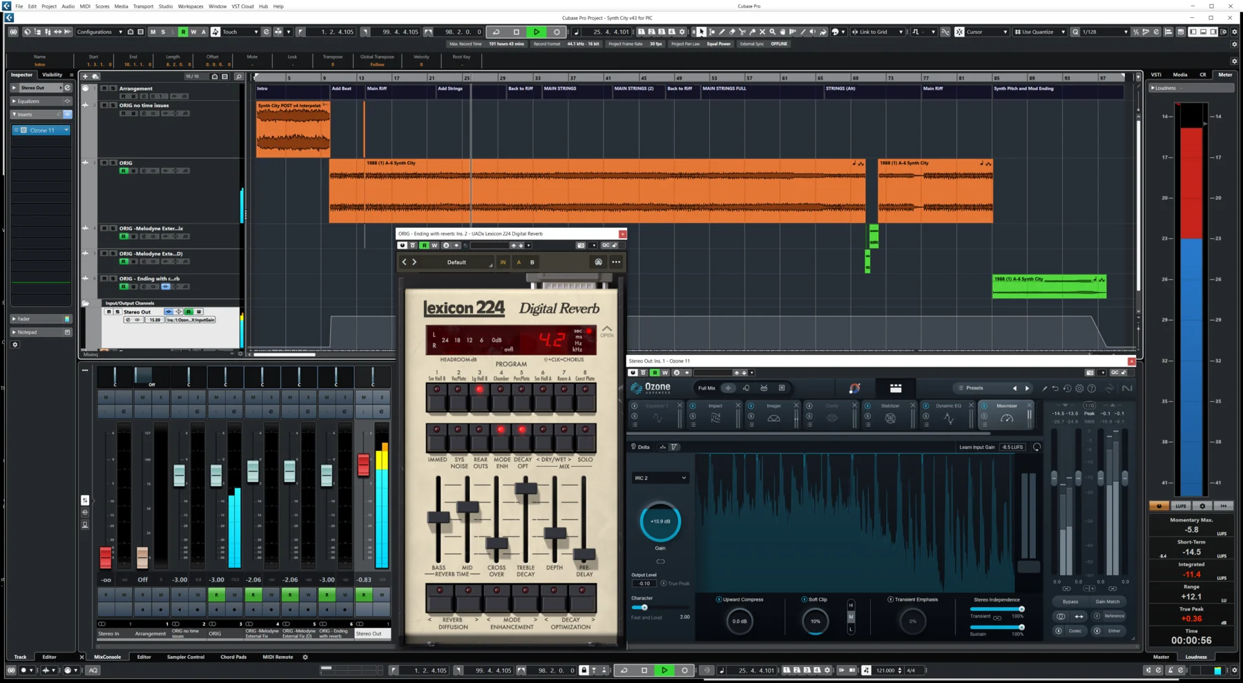 Sync arrangement view for Synth City