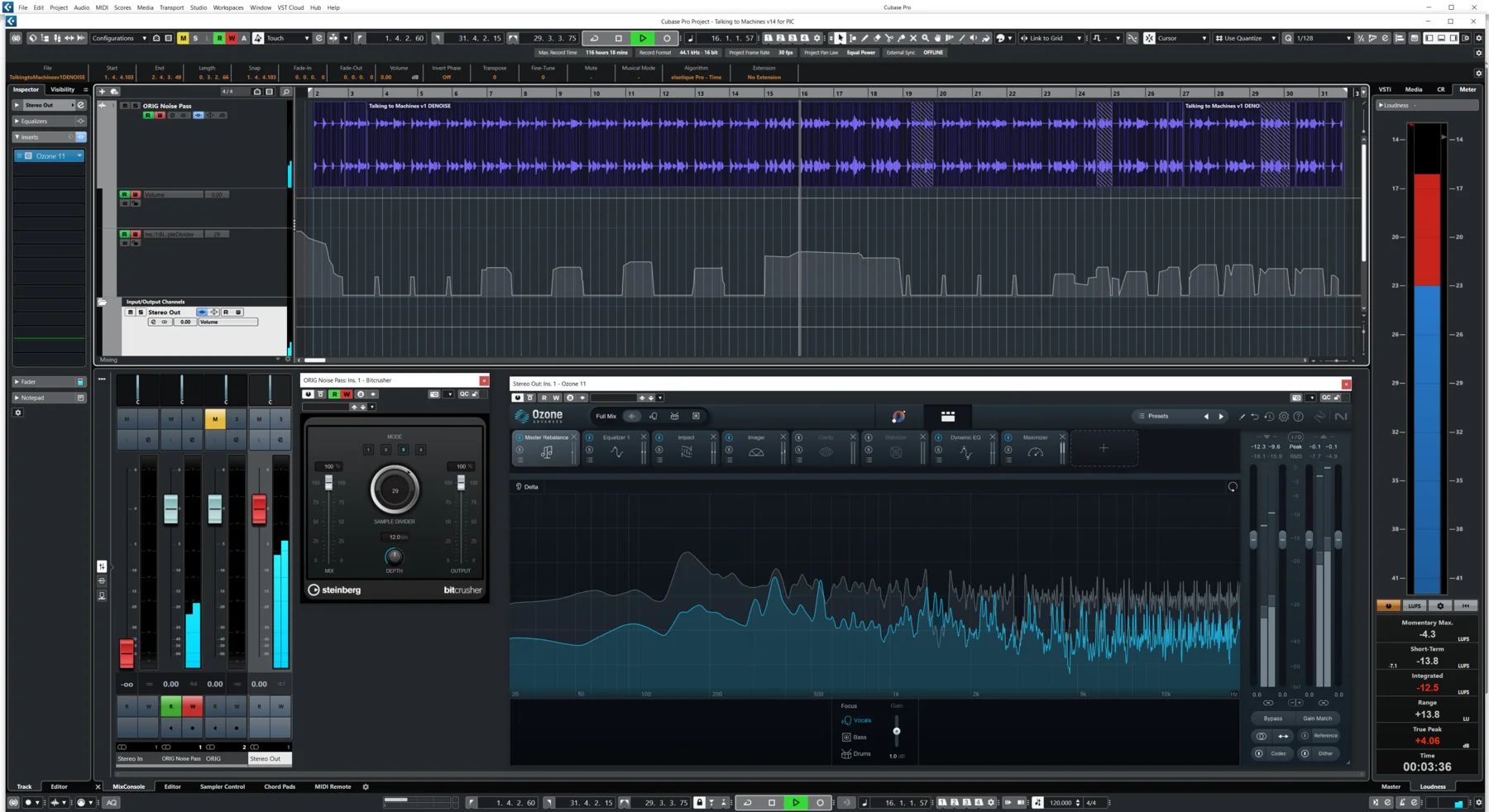 Sync arrangement view for Talking to Machines