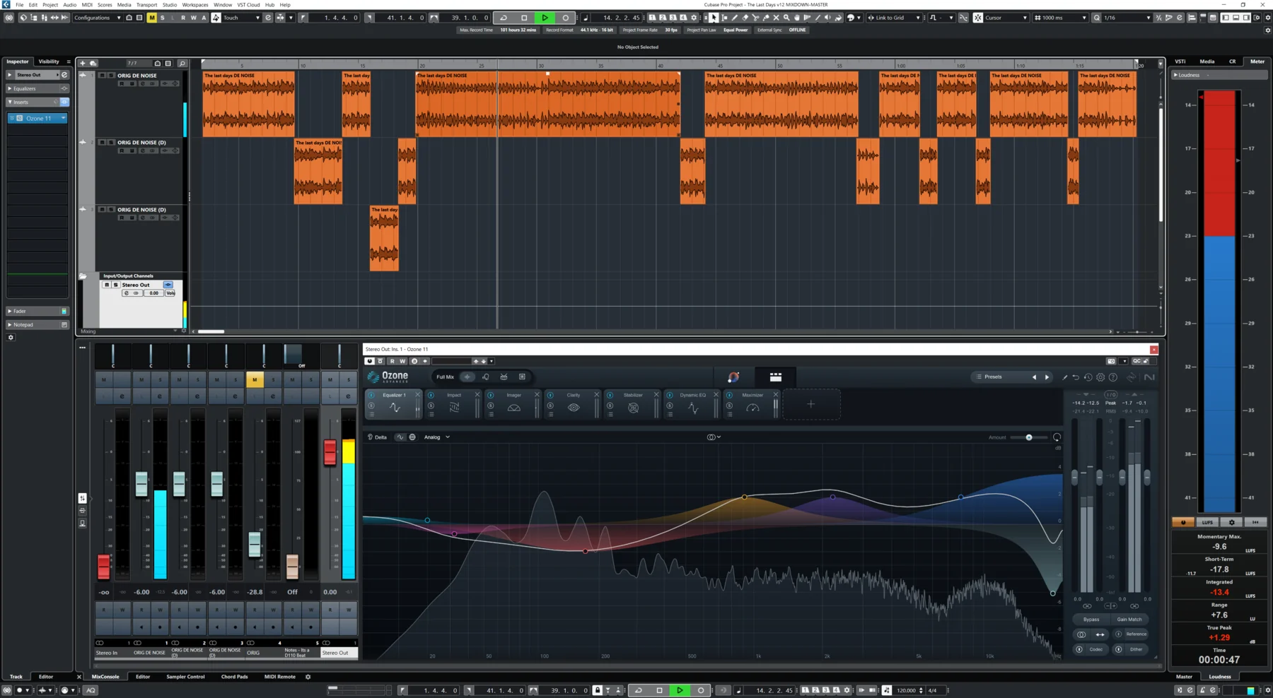 Sync arrangement view for The Last Days