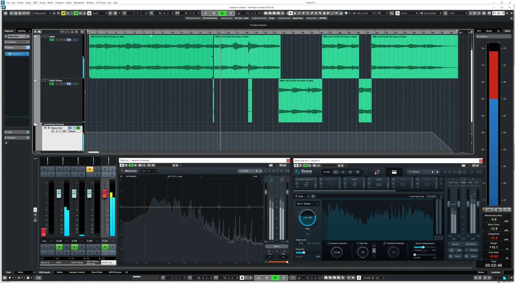 Sync arrangement view for The Prayer of Jabez