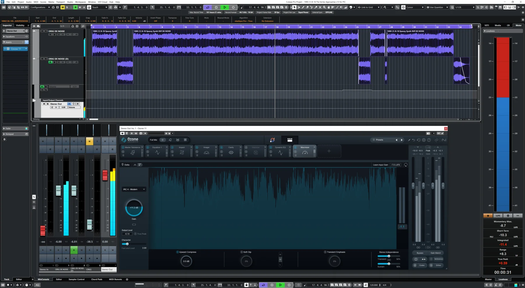 Sync arrangement view for The Vortex Approaches