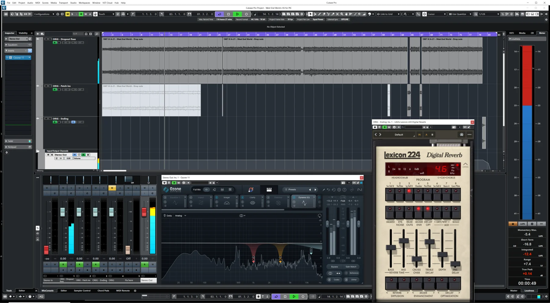 Sync arrangement view for West End World