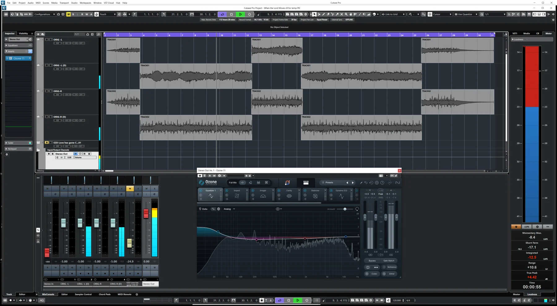 Sync arrangement view for When the Lord Moves (Instrumental)